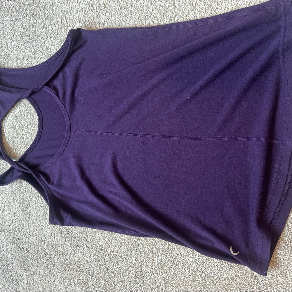 Women's Zyia Twist Purple Tank Top